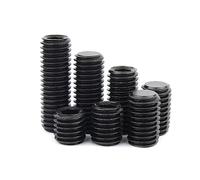 XiaoChenChen Filetage Fin M4 M5 M6 M8 M10 M12 DIN913 304 Acier Inoxydable 12.9 qualité Allen hexagonale à Six pans Creux Plat sans tête Boulon vis de réglage(12.9 Grade Steel,10pcs M7x1x6)
