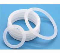 XIAOCLI 50pcs VMQ Joint torique épaisseur CS 2/3/3.5/4mm Anneaux d'étanchéité en Caoutchouc Blanc OD 5-100mm Joint torique en Silicone de qualité Alimentaire résistant à la Chaleur(OD 46MM_CS 2MM)