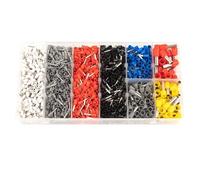 XIAOCLI Embouts isolés en boîte, extrémité de Cordon, bornier à sertir, connecteur de Fil, câble électrique, Ensemble de terminaison à sertir Tubulaire VE(1800PCS)