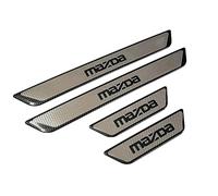 XIAOFEIDAFA 4 PièCes Protecteur De Seuil De Porte De Voiture pour Mazda CX-30 I 2019+, Inoxydable Porte De Voiture Entrer dans La Garde Plaques De Seuil,C