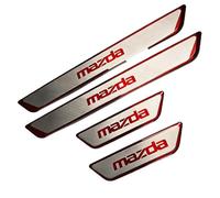 XIAOFEIDAFA 4 PièCes Protecteur De Seuil De Porte De Voiture pour Mazda CX-5 2017-2024, Inoxydable Porte De Voiture Entrer dans La Garde Plaques De Seuil,B