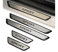 XIAOFEIDAFA 4 PièCes Protecteur De Seuil De Porte De Voiture pour Seat Ibiza 1993-2026, Inoxydable Porte De Voiture Entrer dans La Garde Plaques De Seuil,Carbon Fiber Texture