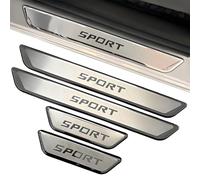 XIAOFEIDAFA 4 PièCes Protecteur De Seuil De Porte De Voiture pour Seat Ibiza 1993-2026, Inoxydable Porte De Voiture Entrer dans La Garde Plaques De Seuil,Mirror