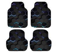 XIAOFEIDAFA 4 Pièces Tapis de Sol Voiture pour Citroen C3 Aircross 2017-2026 Tapis de Sol antidérapant pour Automobile Tapis de Voiture en Boue de Diatomées,Black