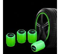 XIAOFEIDAFA 8 Pièces Bouchon Valve Pneu Voiture Fluorescent pour Dacia Logan II MCV III Stepway 2017-2022, Lumineux Valve Pneu Voiture, Lumineux Couverture de Pneu pour Les Voitures, Motos