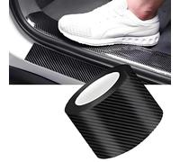 XIAOFEIDAFA Fibre De Carbone Autocollant pour Toyota Hilux 1968-Present, Protecteur de seuil de Garde de Porte de Voiture Film Carbone Autocollant pour seuil de portière de Voiture,1.2In x 33Ft