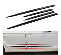 XIAOFEIDAFA Lot de 4 Moulures Latérales de Carrosserie pour Citroën C4 Grand SpaceTourer I 2018-2024, Anti-Bosses, Protection de Porte de Voiture Accessoires de décoration de carrosserie,Black