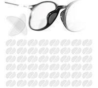 XIAOGUA 48 Paires Coussinet Lunettes Nez Autocollants Plaquettes Nasales pour Lunettes Forme en D Plaquettes de Nez en Silicone Antidérapants pour Lunette de Soleil Lunette de Lecture de Vue