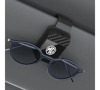 XIAOGUANGFADACAI 2 Pièces Porte-Lunettes Voiture pour MG Marvel R 2021-2025, Clip Visière Soleil Support Lunettes Carte Ticket Rangement Accessoires Auto,Black