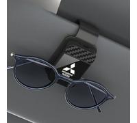 XIAOGUANGFADACAI 2 Pièces Porte-Lunettes Voiture pour Mitsubishi Mirage 2012 2013 2014 2015, Clip Visière Soleil Support Lunettes Carte Ticket Rangement Accessoires Auto,Black