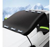 XIAOGUANGFADACAI Bache Pare Brise Protection Hiver pour VW Golf 8 Variant AB Bj.2020-, Couverture de Pare-Brise d'hiver avec 6 Fixations Magnétiques, Pliable, Givre, Neige,Green