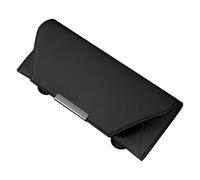 XIAOGUANGFADACAI Porte-Lunettes de Voiture pour Tesla Model 3 Highland 2024, Clip de Pare-Soleil en Cuir Nappa Étui à Lunettes Rangement Élégant,Black