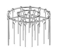 XIAOGUDONG 2025 New Grill Air Fryer Grill ，Vertical Round Skewers Plate，Stainless Steel Barbecue Rack, for Grilling Home Kitchen（24 Baking Needle, 48 Baking Needle）,48