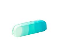 XIAOGUDONG Étui À Crayons en Silicone，Esthetic Pencil Pouch，Portable Waterproof Pencil PouchGradient Color Multifunctional for Pencils Makeup Organizer Travel Cosmetics Gifts for Women,a