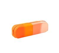 XIAOGUDONG Étui À Crayons en Silicone，Esthetic Pencil Pouch，Portable Waterproof Pencil PouchGradient Color Multifunctional for Pencils Makeup Organizer Travel Cosmetics Gifts for Women,e