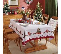 XIAOGUDONG Nappe Rectangulaire Imprimée Numérique, Nappe en Polyester Imperméable Et Antitache, Adaptée À La Décoration De Fête De Noël/Festival/Restauration (150x300 Cm), A, 150 * 300cm