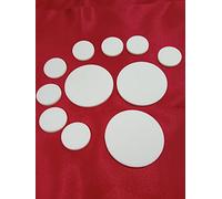 XIAOGYYE 1/5/10 Feuilles Rondes de Silicone, Tapis En Silicpour Presse Sous Vide, Disque Solide Blanc/85 * 5Mm(1Pcs)