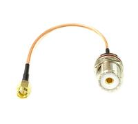 XIAOGYYE 1 Rallonge de Modem Sans Fil Sma Mâle Vers N/Uhf/Mcx/Mmcx Femelle, Connecteur À Écrou, Câble Droit En Queue de Cochon Rg316/Sma-Uhf Nut/30Cm
