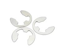 XIAOGYYE 10/50/100 Rondelles de Retenue D'Arbre En Acier Inoxydable 304 Noir, 65 Mn, M1.2, M1.5, M2, M3/M4, M5, M6, M7, M8, M9, 10 À M24/Ss 304/M13 10Pcs