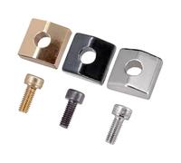 XIAOGYYE 3-Piece Electric Guitar Vibrato Bridge Stlocking Device Nut Seat Clamp And Hex Screw Guitar Stlocking System/Black/13-14Mm