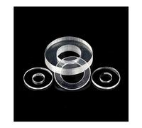 XIAOGYYE 50/100/200Pcs Plastique Doux/Dur, Pvc Isolant Transparent Plain Joint Spacer Flat Washer M1.2 M1.4 M1.7 M1.8 M2 M2.5 M3/M4 M5 M6 M8 M10 M12/Hard/M6*20 * 0.5(50Pcs)
