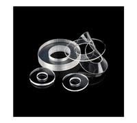 XIAOGYYE 50/100/200Pcs Plastique Doux/Dur, Pvc Isolant Transparent Plain Joint Spacer Flat Washer M1.2 M1.4 M1.7 M1.8 M2 M2.5 M3/M4 M5 M6 M8 M10 M12/Soft/M6*20 * 0.5(50Pcs)