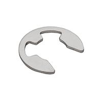 XIAOGYYE 50/100 Pièces, Circlips En Acier Inoxydable 304/65#, Circlips En E, Rondelles de Retenue, M1,2, M1,5, M2, M3/M3,5, M4, M5, M6, M7, M8/Ss 304/M2 100Pcs