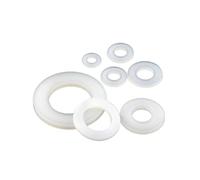 XIAOGYYE Rondelles Plates En Nylon (10/50/100 Pièces) Pour Vis M2 M2.5 M3/M4 M5 M6 M8 M10 M12 M14 M16 M18/M20/M24/White/M6*16 * 2-50Pcs