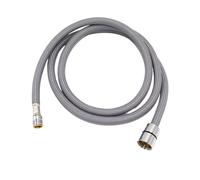 XIAOGYYE Tube Flexible Tressé En Nylon Et Acier Inoxydable 60/150 Cm F1/2 M15 X 1 Pour Robinet, Noir Et Gris, Tuyau de Rechange Pour Tuyau Tressé En Nylon/Gray 150Cm