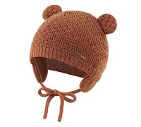 XIAOHAWANG Bébé Chapeau d'hiver Tricoté Enfant Bonnet Ours Chapeaux Fille Garçon Visage Oreille Protect(Couleur Noyer, 18-3 Ans)