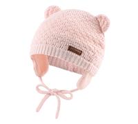 XIAOHAWANG Bébé Chapeau d'hiver Tricoté Enfant Bonnet Ours Chapeaux Fille Garçon Visage Oreille Protect(Rose, M)