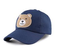 XIAOHAWANG Coton Enfant Casquette Broderie Ours Lapin Chapeau pour Bébé Fille Garçon Chapeaux De Soleil 6 Mois-10 Ans (Marin,2 à 5 Ans)