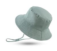 XIAOHAWANG Dinosaure Bébé Chapeau de Soleil pour Enfant Fille Garçons été Bonnet Anti-UV Bébé Chapeaux Bob (Vert, 48CM(6 à 12 Mois))