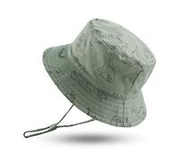 XIAOHAWANG Dinosaure Bébé Chapeau de Soleil pour Enfant Fille Garçons été Bonnet Anti-UV Bébé Chapeaux Bob (Vert Dinosaure, 44CM(0 à 3 Mois))