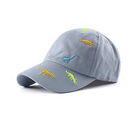 XIAOHAWANG Dinosaure Enfant Casqette Coton Chapeau de Baseball pour Bébé Fille Garçon Chapeaux de Soleil 0-6Ans (Sky Bleu,52cm)