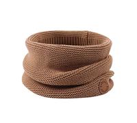 XIAOHAWANG Tricoté Bébé Écharpe Enfants Écharpes d’Hiver Pour Bébé Garçon Filles Loop Échape Classique (Brun noyer)