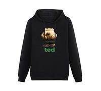 XIAOHEIYA Popular Printing Funny Bad Ted 2 Movie 2015 Black Printing Graphic Mens Sweatshirts Unisex Hooded 3XL