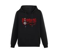 XIAOHEIYA Possessed Seven Churches Death Black Printing Graphic Mens Sweatshirts Unisex Hooded 3XL
