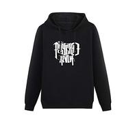XIAOHEIYA Psycho Realm Logo Interlude Stone Garden Black Printing Graphic Mens Sweatshirts Unisex Hooded S