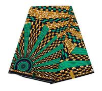 Xiaohuagua Tissu africain 3 Yards imprimé Tissu de cire africain Ankara pour robe de fête