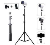 Xiaohui - support Portable universel 50cm-160cm, pour Mini projecteur HY300, support de trépied, charge maximale 3.3 livres noir