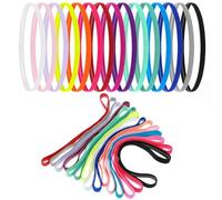 Xiaohui887 Lot de 14 bandeaux élastiques fins et antidérapants pour homme et femme (multicolore)