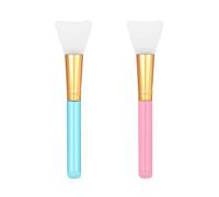 Xiaohui887 Lot de 2 pinceaux en silicone pour masque de boue - Outil de beauté doux et non pelucheux - Pour application de lotion corporelle et crème hydratante - Outil de maquillage en forme