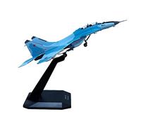 Xiaojikuaipao Modèle d'avion russe MIG-35 moulé sous pression 1/100 - Avion de chasse de collection pour décoration d'intérieur et affichage de bureau - Bleu