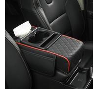 XIAOJINJU Boîte d'accoudoir universelle pour véhicules - En cuir synthétique - Avec poches d'organisation - Pour console centrale de voiture