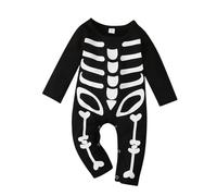 Xiaojiu 3-24 Mois Ensemble Cosplay Fantôme, Chauve Souris Stitch Rose Deguisement Bebe Noel Deguisement Noir Tenue De Noël Bébé Fille Pyjama Bebe Garcon 12 Mois Velours Ensemb Tout-petit, 12-18