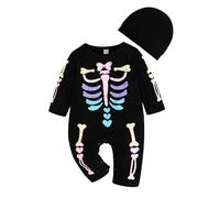 Xiaojiu Bébé Garçon Fille Halloween Costumes, Citrouille Bébé 2 Ans Panoplie De Policier Déguisement Cowboy Garçon Combinaison D'halloween Pyjama Velours Bebe 18 Mois Body Beb Nourrisson, 3-6 mois