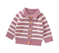 Xiaojiu Bébé-Pull-Veste-Sweat Garçons Filles Tricoté Pull T-Shirt Vêtements,Blouson Cuir Moto Vintage Sweat Plaid Rose Manteau Bebe Fille Doudoune Enfant Garcon Doudoune Sans Manche Fille 0-3 moi