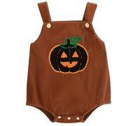 Xiaojiu Citrouille Halloween Déguisement, Chauve Souris Bébé Garçon 0-3 Mois Costume Militaire Enfant Panoplie De Policier Déguisement Bébé Halloween 6 Mois Pyjama Velour Nourrisson, 6-12