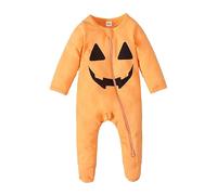 Xiaojiu Citrouille Halloween Déguisement, Chauve Souris Bébé Garçon Naissance Costume Sorciere Enfant 8 Ans Deguisement Halloween Costume Pyjama Citrouille Bebe Tenue Bap Nourrisson 6-12 Mois